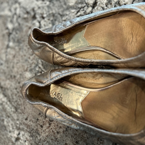 Gold Michael Kors Ballet Flats - Picture 5 of 7